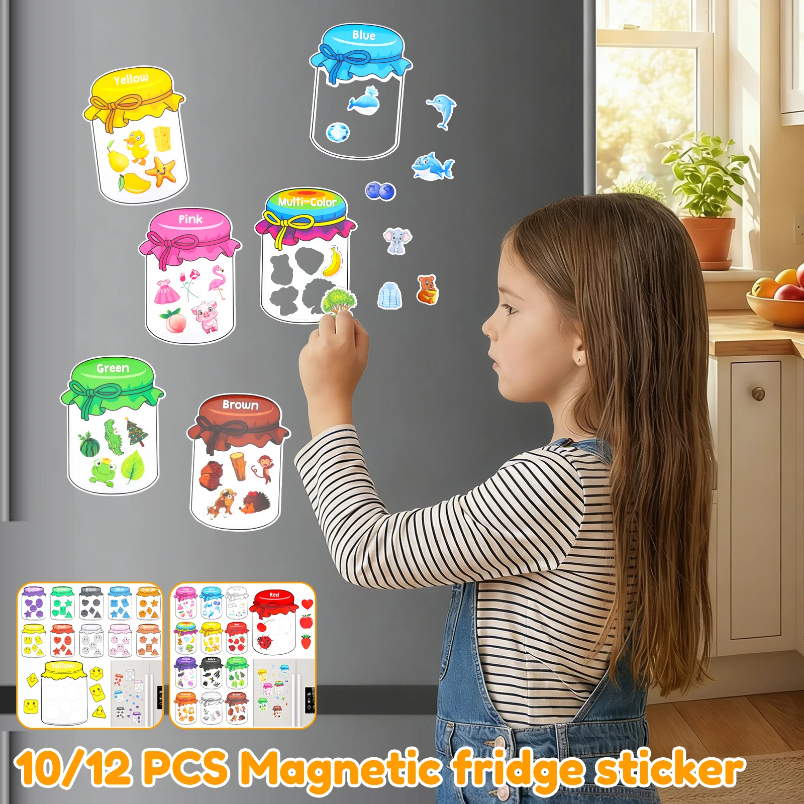 Kids Toys 2 Year Old - Aimants de tri de couleurs pour
