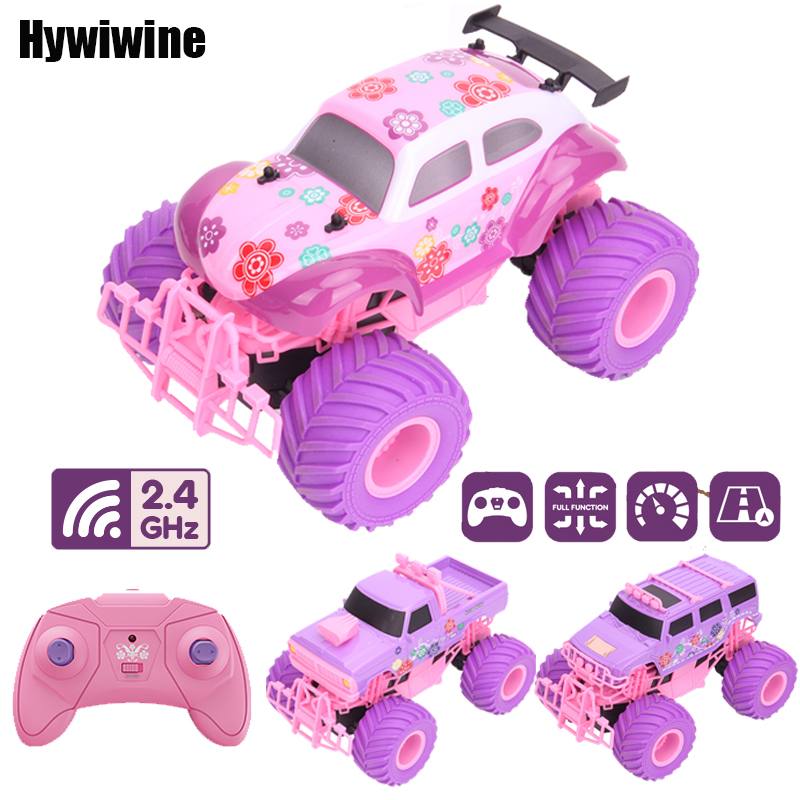 Kids Toys Cycle - Voiture électrique RC rose, grande roue