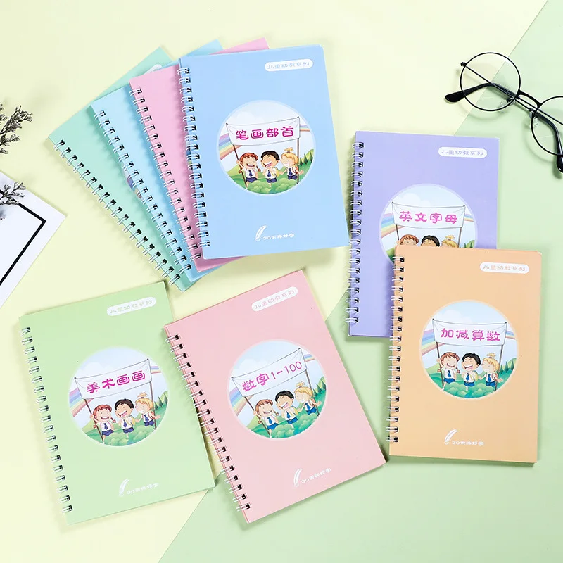 Kids Toys Now - Cahier de chiffres réutilisables, 8 pièces,