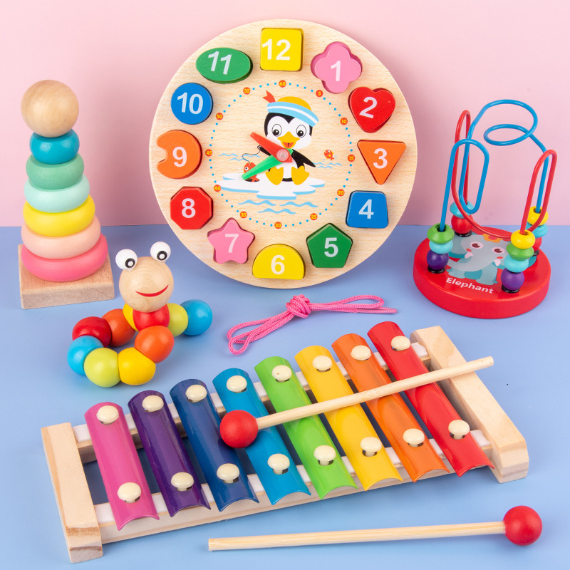 Kids Toys 2 Year Old - Jouets Montessori pour bébés, puzzle 3D