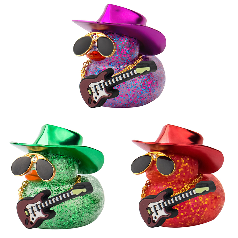 Rubber Duck Bath - Décorations de voiture chapeau de cowboy