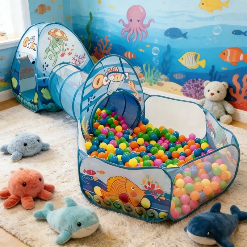 Kids Yard Toys - Tente de jeu portable 3-en-1 pour