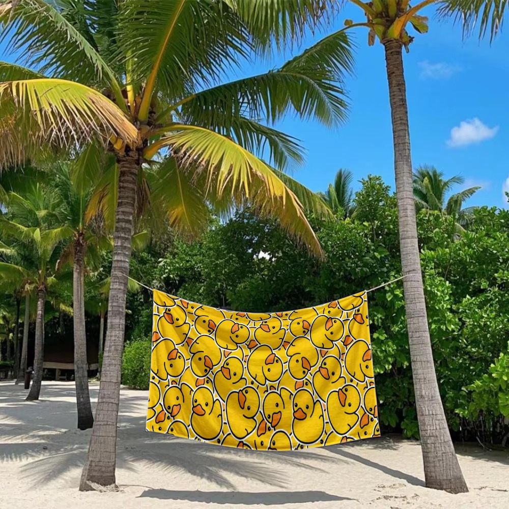 Serviette de plage en microfib - Rubber Duck Bath avis et prix