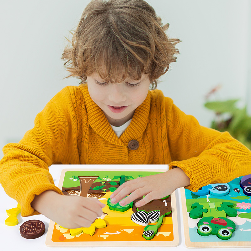 Jouet bébé en bois Puzzle 3D j - Kids Toys Cycle avis et prix